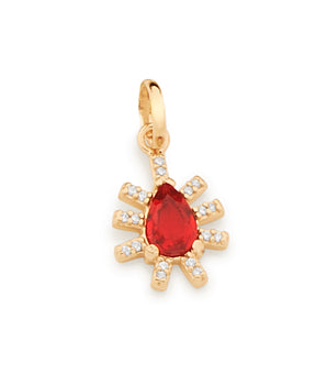 GOLD TRADITIONAL ROYALTY PENDANT IN GREEN