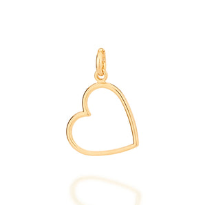 GOLD HEART OUTLINE PENDANT