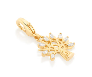 GOLD PENDANT WITH ZIRCONIA