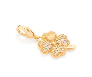 GOLD FOUR LEAF CLOVER PENDANT