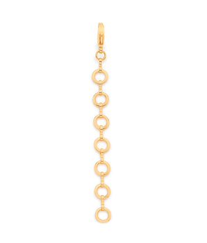 GOLD CIRCLES LONG PENDANT