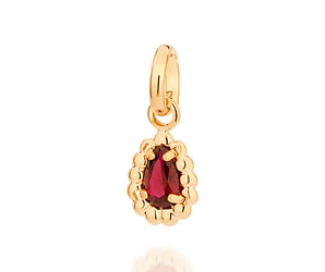 GOLD JOY PENDANT IN RED