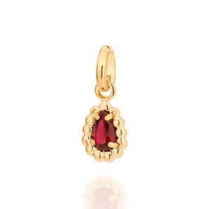 GOLD JOY PENDANT IN RED