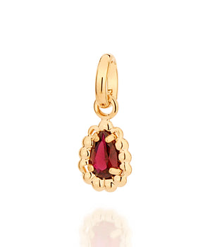 GOLD JOY PENDANT IN RED