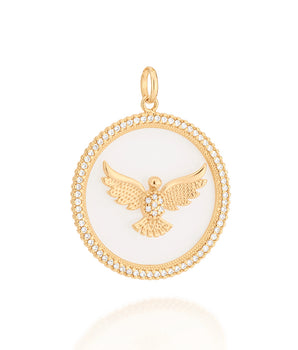 GOLD HOLY SPIRIT MEDAL PENDANT