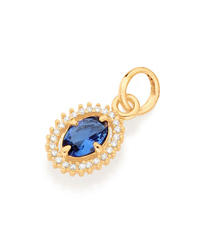 GOLD TOGETHER AGAIN PENDANT IN BLUE