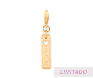 GOLD PAZ PEACE (PEACE) VERTICAL PENDANT