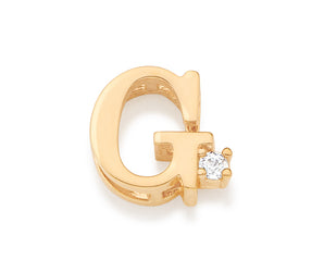 GOLD SPARKLE LETTER PENDANT