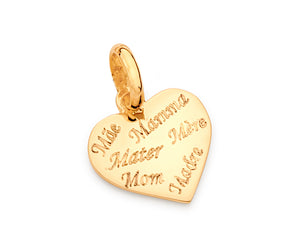 GOLD MULTIPLE LANGUAGES MOM PENDANT