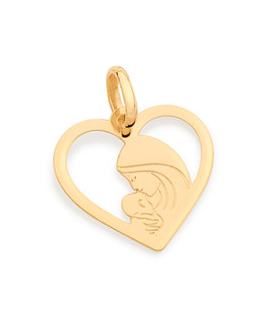 GOLD A Mothers day HUG PENDANT