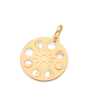 GOLD MOON PHASES PENDANT