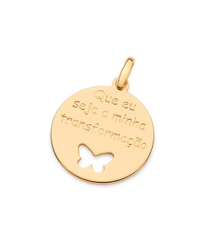 GOLD TRANSFORMATION CIRCLE PENDANT