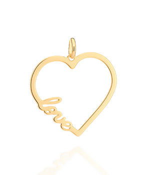 GOLD LOVE HEART PENDANT