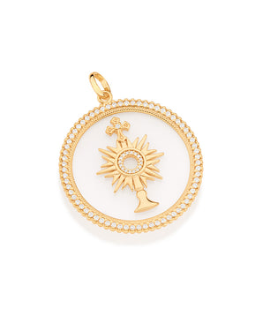 GOLD SACRED SACRAMENT MAXI PENDANT