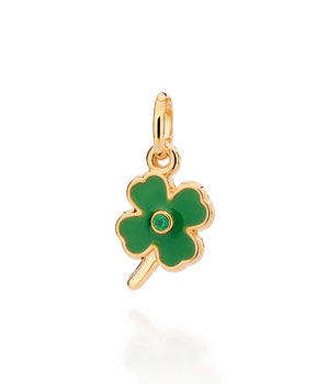 GOLD LUCKY CLOVER PENDANT