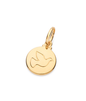GOLD HOLY SPIRIT DOVE PENDANT