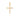 GOLD TWISTED CROSS PENDANT