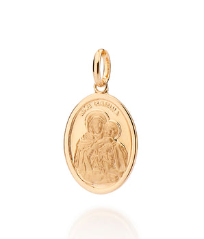 GOLD HOLY MOTHER PENDANT