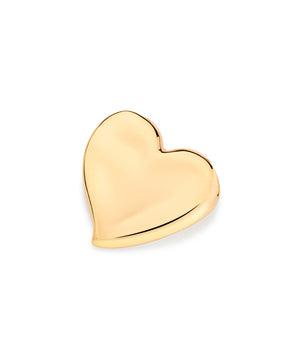 GOLD HEART BUTTON PENDANT