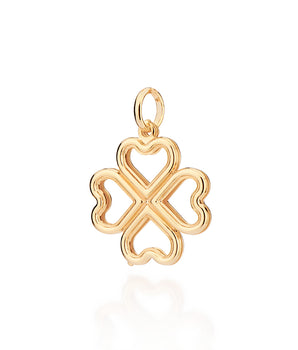 GOLD FOUR LEAVE CLOVER PENDANT