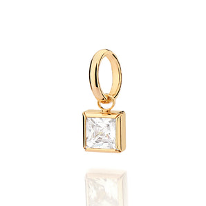 GOLD MEN'S ZIRCONIA PENDANT