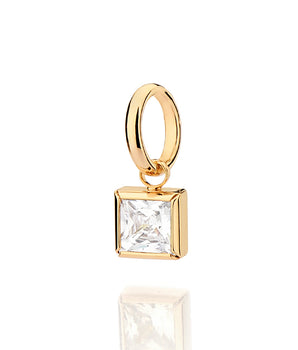GOLD MEN'S ZIRCONIA PENDANT