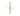 GOLD DETAILED CROSS PENDANT