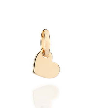 GOLD DANGLY HEART PENDANT