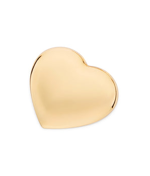 GOLD PADDED HEART MAXI PENDANT