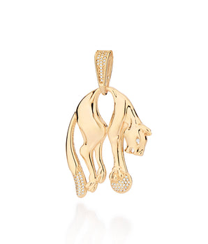 GOLD PANTHER PENDANT