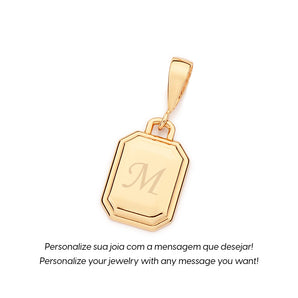 GOLD NAMEPLATE PENDANT