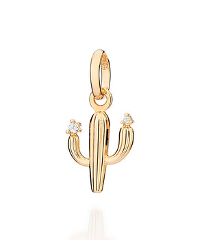 GOLD CACTUS BLOSSOM PENDANT