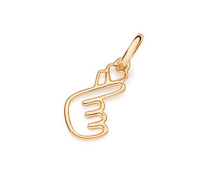 GOLD THE K HEART PENDANT