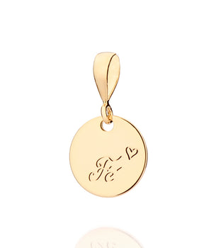 GOLD FAITH CIRCLE PENDANT