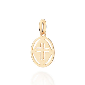 GOLD SACRED CROSS PENDANT