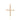 GOLD LIGHT CROSS PENDANT