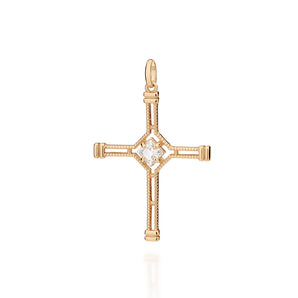 GOLD LIGHT CROSS PENDANT