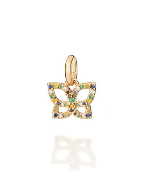 GOLD COLORS OF BRAZIL BUTTERFLY PENDANT