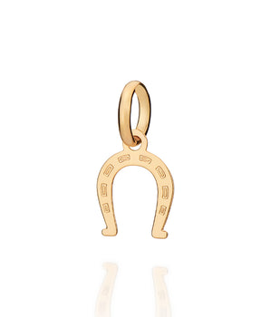 GOLD LUCKY HORSESHOE PENDANT