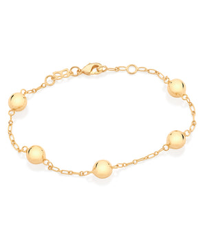 GOLD BRACELET WITH BALLS