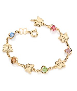 GOLD KID'S BRACELET WITH STONE