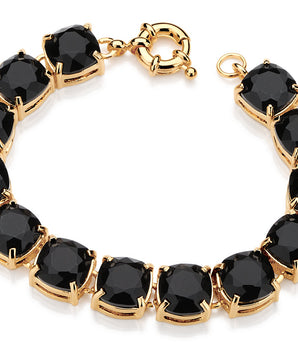 GOLD BRACELET WITH STONE