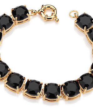 GOLD BRACELET WITH STONE