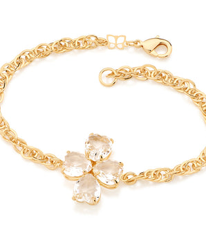 GOLD BRACELET WITH CRYSTAL