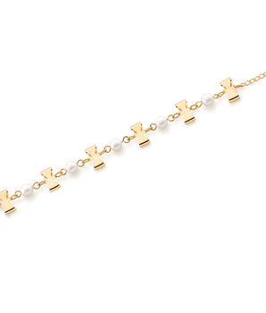 GOLD BRACELET WITH PEARL