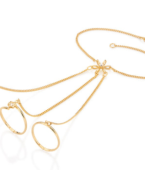 GOLD BRACELET WITH CRYSTAL