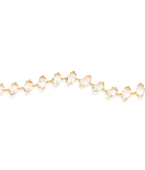 GOLD BRACELET WITH CRYSTAL