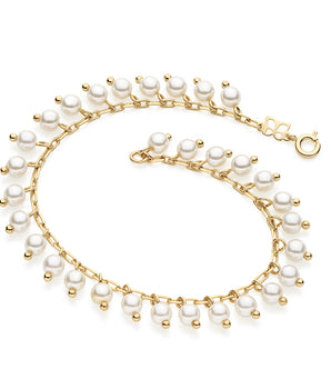 GOLD BRACELET WITH PEARL