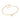 GOLD BRACELET WITH ZIRCONIA