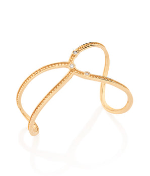 GOLD BRACELET WITH ZIRCONIA
